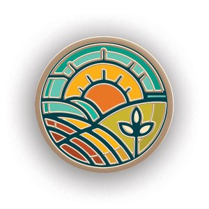 The Farm on Sunset Enamel Pin